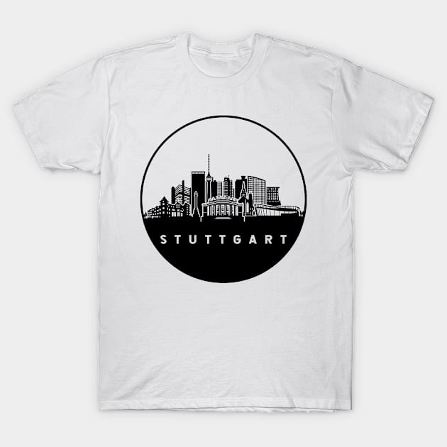 Stuttgart Germany Skyline T-Shirt by ThyShirtProject - Affiliate